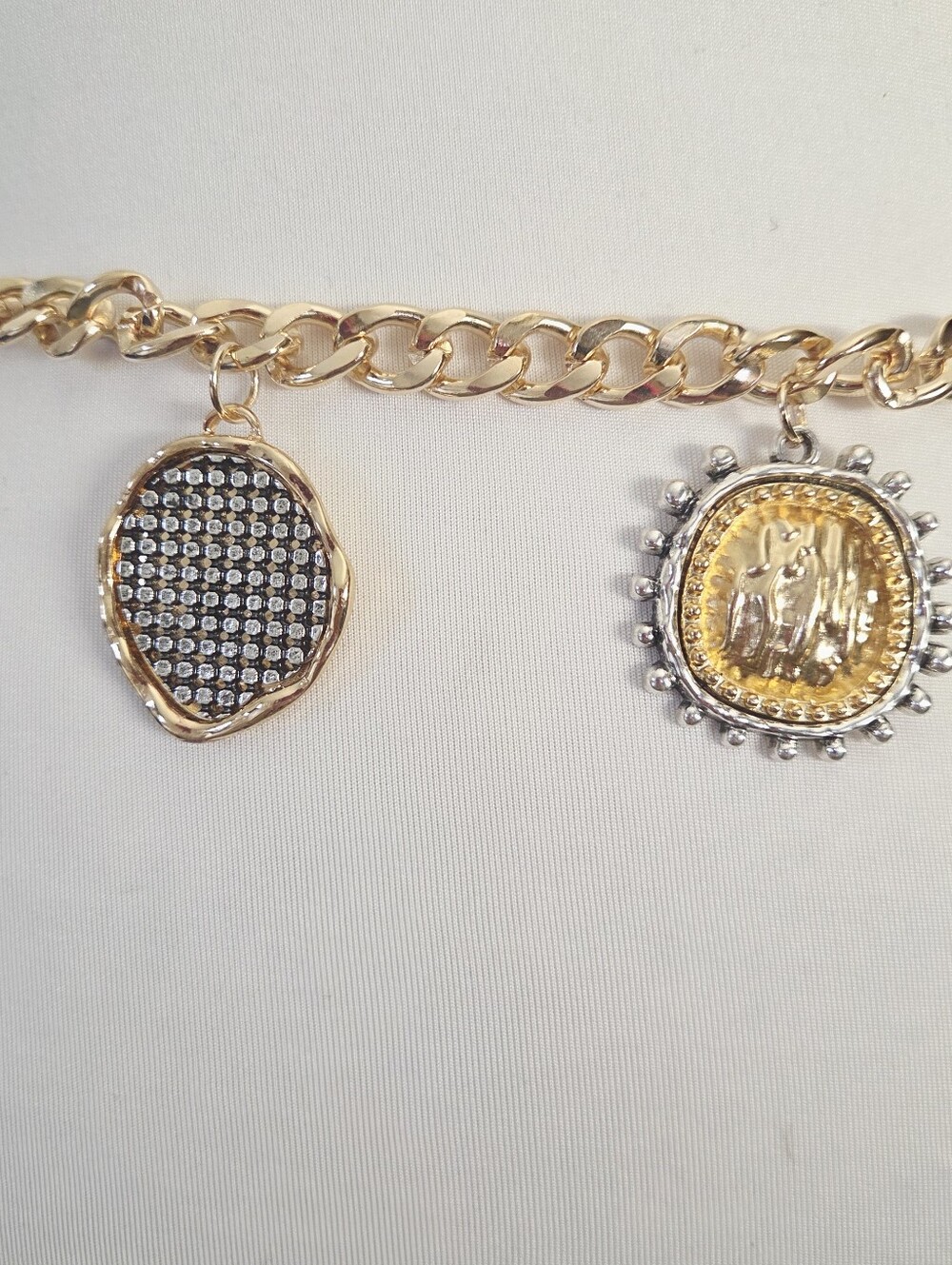 Gold Chain Belt With Coin Decor - Picture 4 of 7